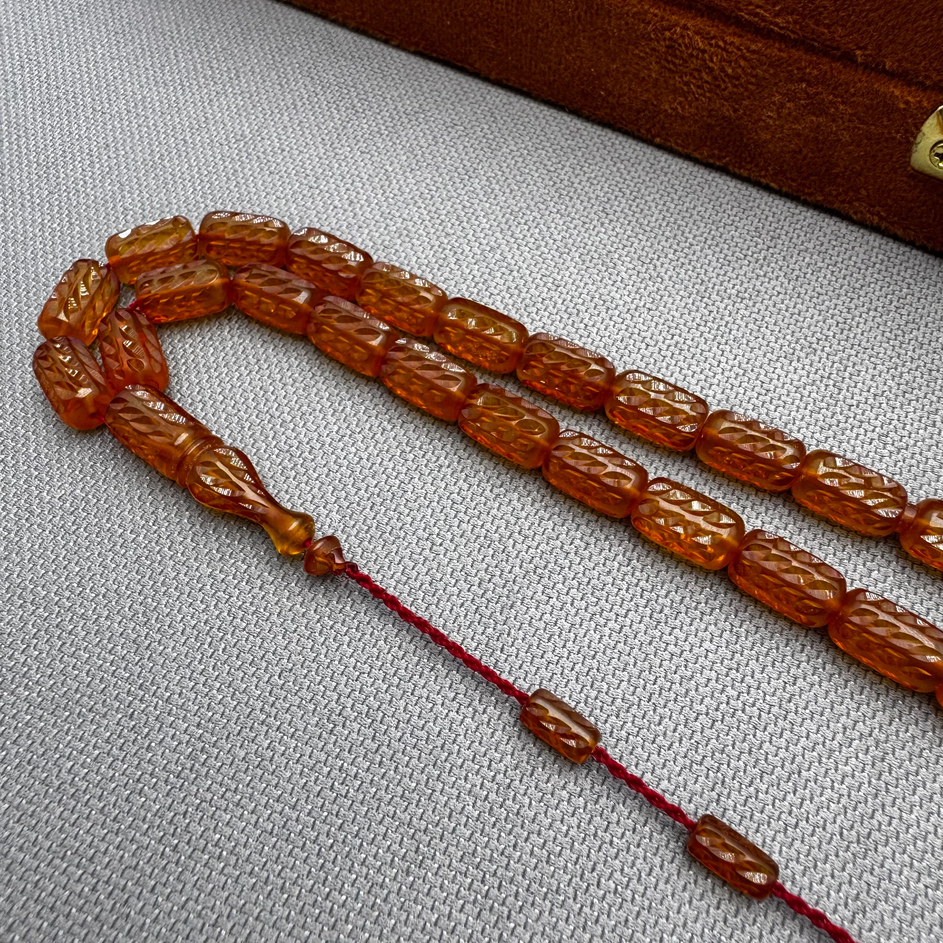 Ahmet SARI Usta İşçilikli Özel Kalem Tasarım Sıkma Kehribar